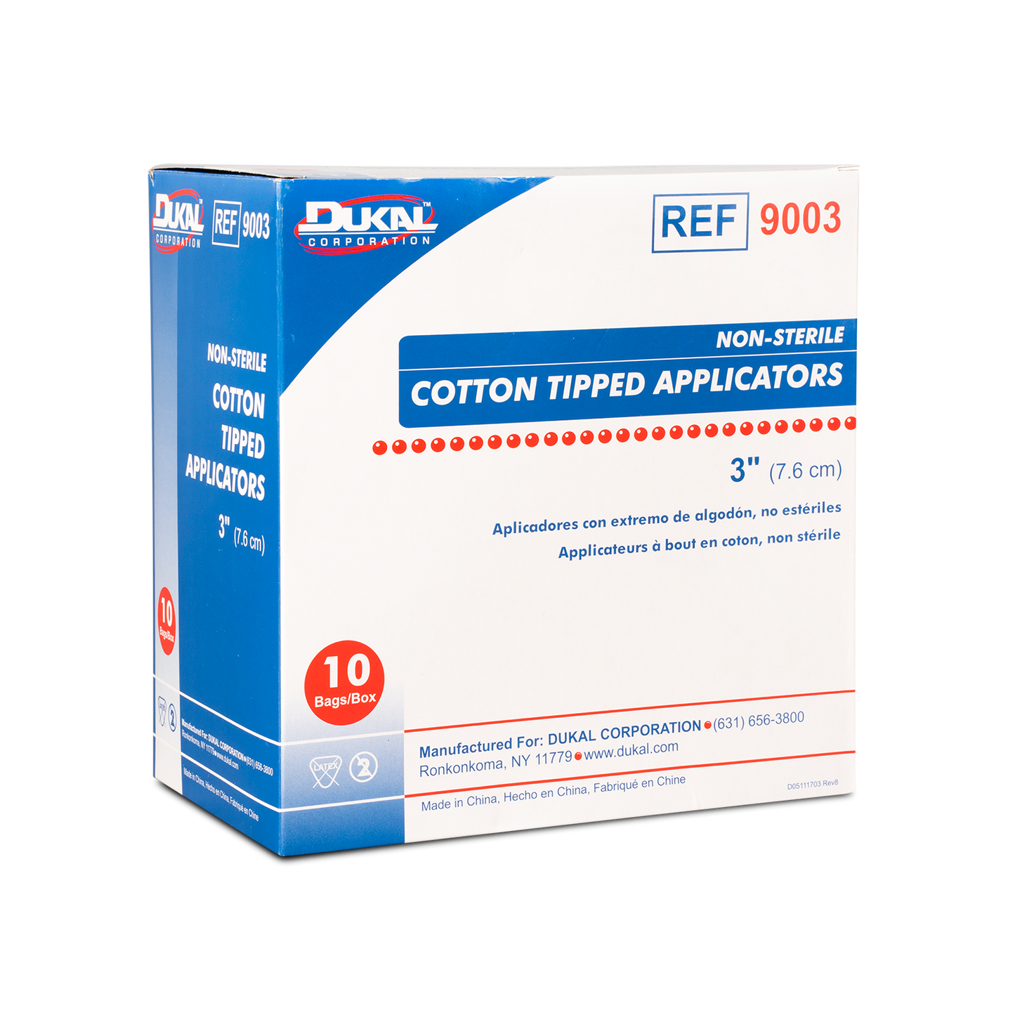 Non-Sterile, Cotton Tipped Applicators - 3"