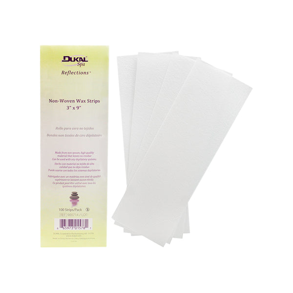 Dukal Reflectionsᵀᴹ Non-Woven Wax Strips, 3" x 9 yds