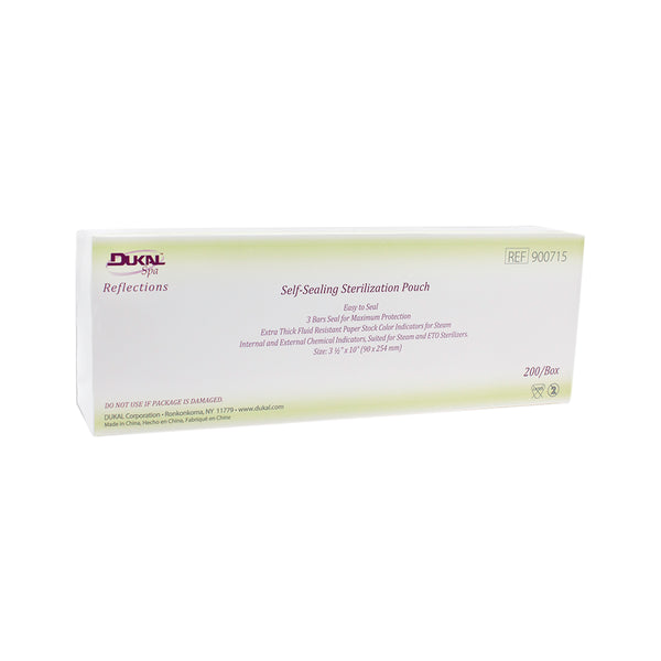 Dukal Reflectionsᵀᴹ Spa Sterilization Pouch, 3-1/2" x 10"