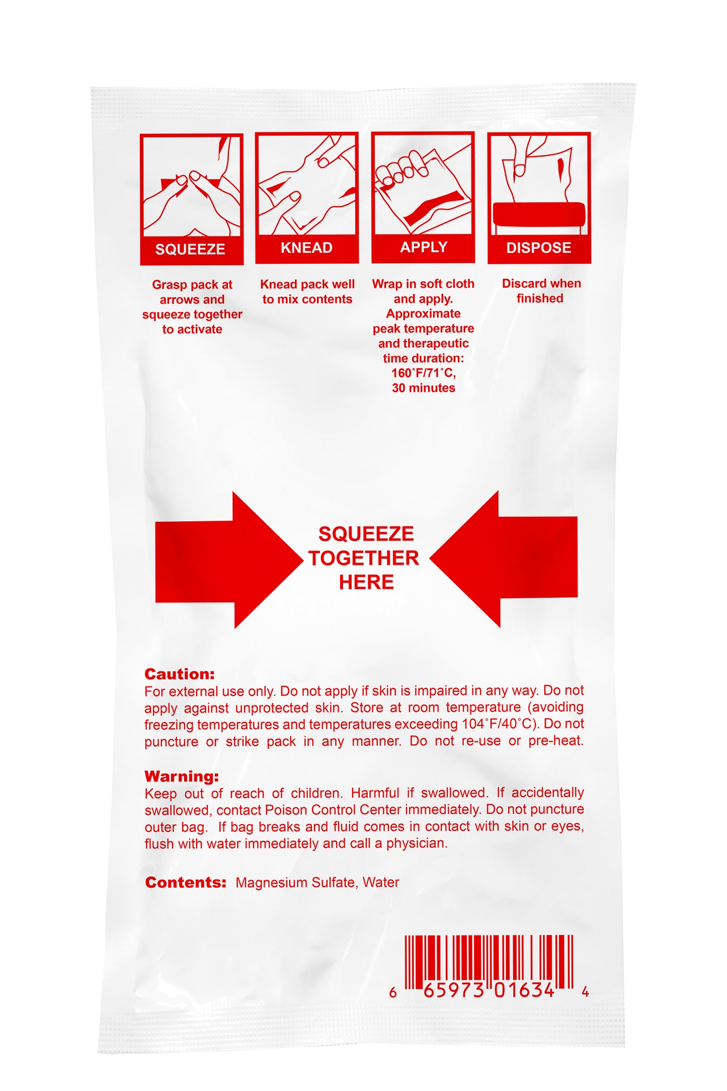 Instant Hot Pack, 5" x 9"