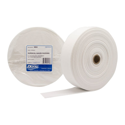 Non-Sterile, Gauze Packing, 2" x 100 yds, 4-ply