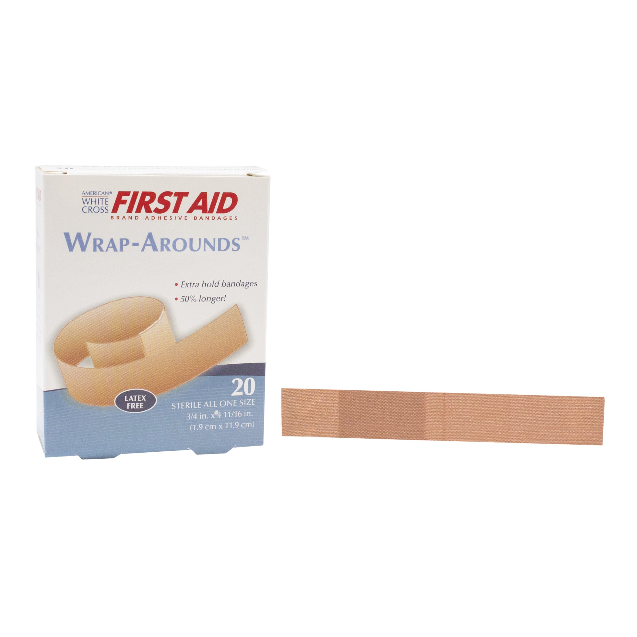Fabric Adhesive Strips, Sterile, Lightweight, 3/4