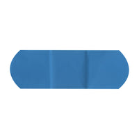 Blue Metal Detectable Adhesive Strips, Sterile, Plastic, 1" x 3"