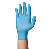 Ansell X-Large 150 Count Box - Blue 9" Touch N Tuff - 3mil Nitrile Ambidextrous Gloves