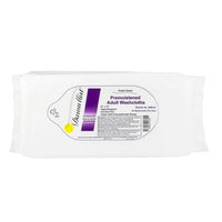 DawnMist - Pre-Moistened Disposable Adult Washcloths, Soft Pack 8" x 12"