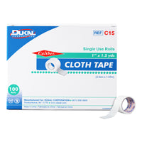 Dukal - Non-Sterile Paper Core Cloth Tape Roll, 1" x 1.5yd