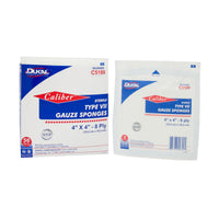 Type VII Gauze, Sterile, 4" x 4", 8-ply