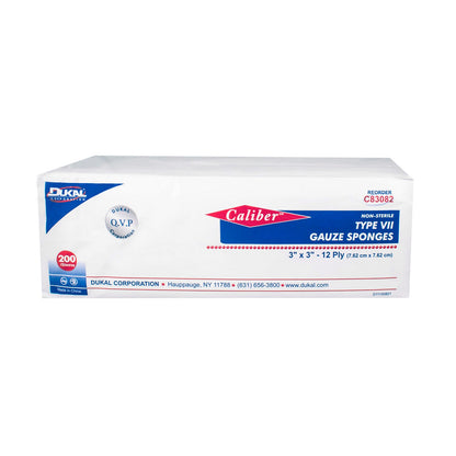 Type VII Gauze, Non-Sterile, 3" x 3", 12-ply
