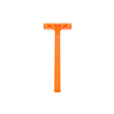 DawnMist® Razor, Single-Edge, Orange handle w/clear plastic guard