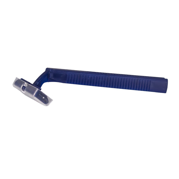 DawnMist® Razor, Twin-Blade , Blue handle w/clear plastic guard