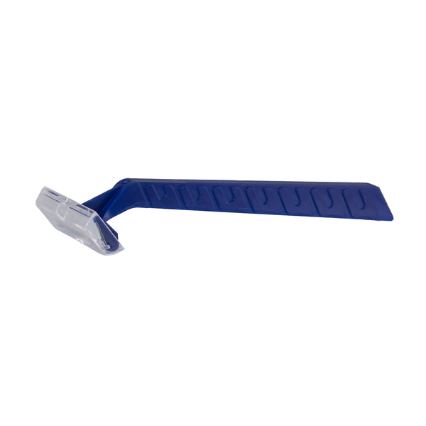 DawnMist® Razor, Premium, Twin-Blade, dark blue handle w/clear plastic guard