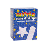 Designer Adhesive Bandages, Sterile, Glitter Stars and Stripes, Assorted
