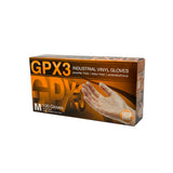 AMMEX - GPX3 Ambidextrous Disposable Clear Vinyl Gloves, 100/Box