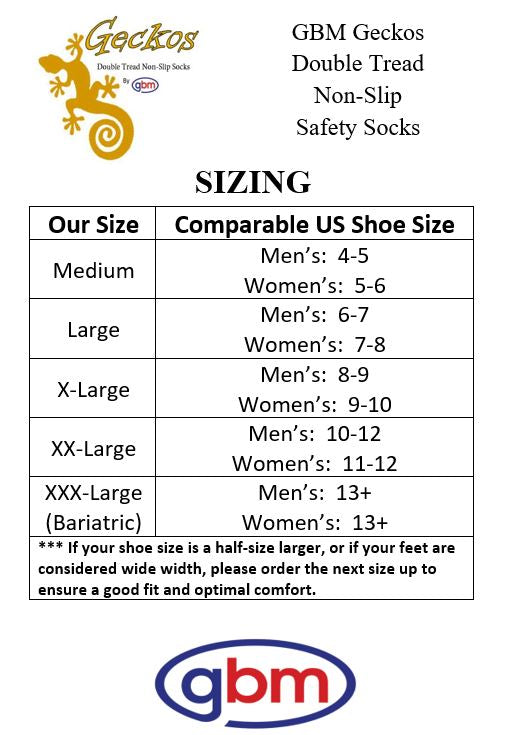 GBM Geckos - Plush Double Tread Non-Slip Safety Socks
