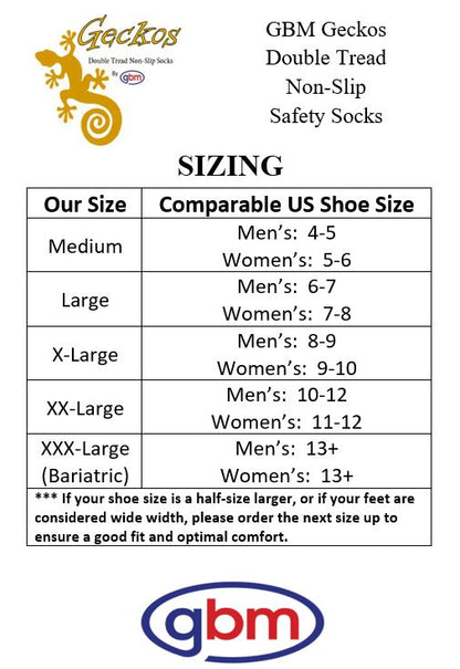 GBM Geckos - Plush Double Tread Non-Slip Safety Socks