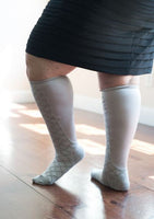 XPANDASOX Diamond Texture Knee High Socks