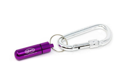 GBM - Med Secure Pill Keychain with Locking Carabiner