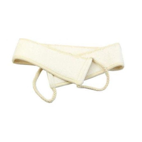GBM Asheva Natural Loofah Strap, Exfoliating Back Scrubber