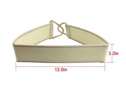 GBM Asheva Natural Loofah Strap, Exfoliating Back Scrubber