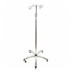 MedSource - 4 Hook IV Pole with Metal Base