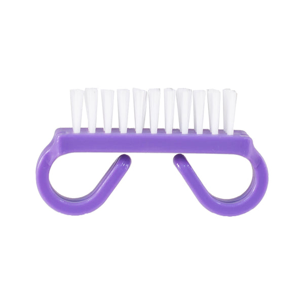 DawnMist® Nail Brush, Purple Handle, white nylon bristles