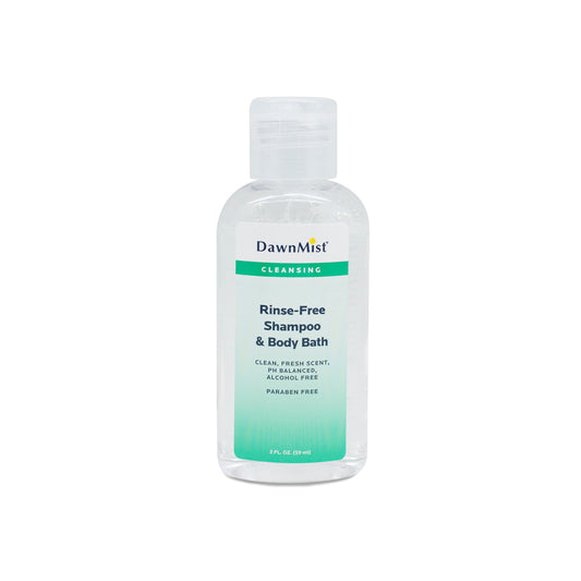 DawnMist® Shampoo & Body Bath, Rinse Free, 2 oz bottle w/ dispensing cap