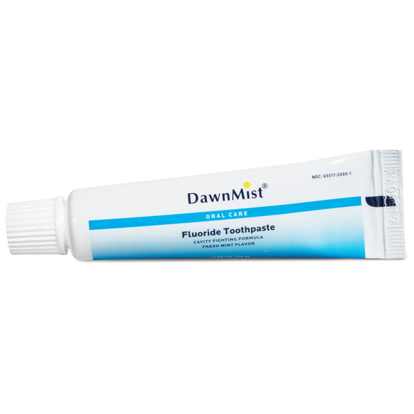 DawnMist® Toothpaste, Fluoride, 0.85 oz. laminated tube