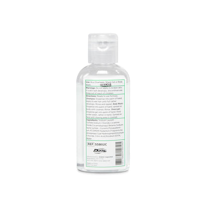 DawnMist® Shampoo/Shave Gel/Body Wash, 2 oz. clear bottle w/ dispensing cap