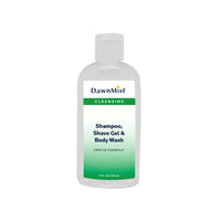 DawnMist® Shampoo/Shave/Gel/Body Wash, clear -4 oz bottle w/dispensing cap