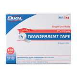 Transparent Tape Roll, 1" x 1.5yd, NS paper core