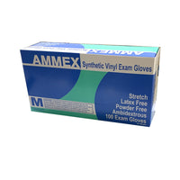 AMMEX - VSP Disposable Stretch Vinyl Exam Gloves, 100/Box