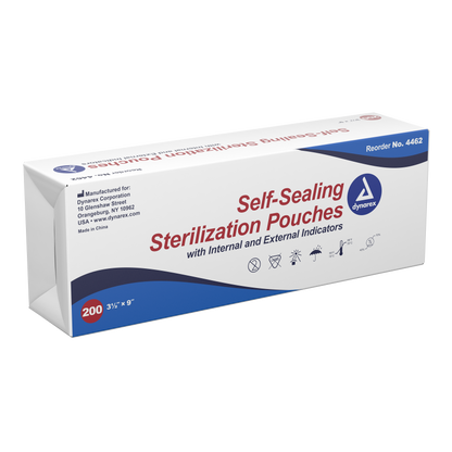 Dynarex - Sterilization Pouches 3.5" x 9"