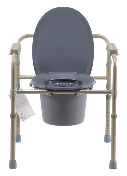 Dynarex - Elongated Folding Bedside Commode