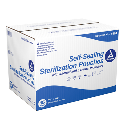 Dynarex - Sterilization Pouches 5.25" x 10"