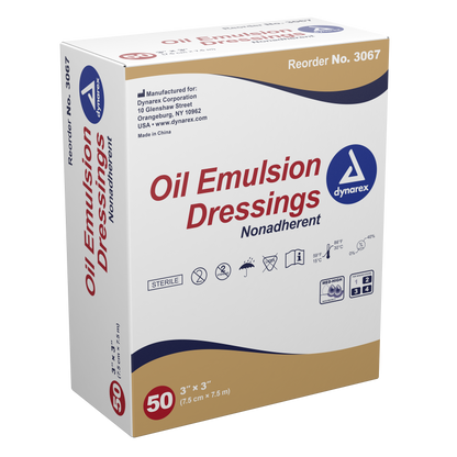 Dynarex - Oil Emulsion Dressing - 3"x3"