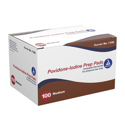 Dynarex - Povidone-Iodine Prep Pad - Medium