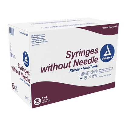 Dynarex - Syringe - Luer Slip 1 cc