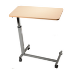 Dynarex - Overbed Table NonTilt- Offset H Base with Light Oak Top