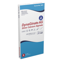 DynaGinate AG Silver Calcium Alginate Dressing - 4"x8"