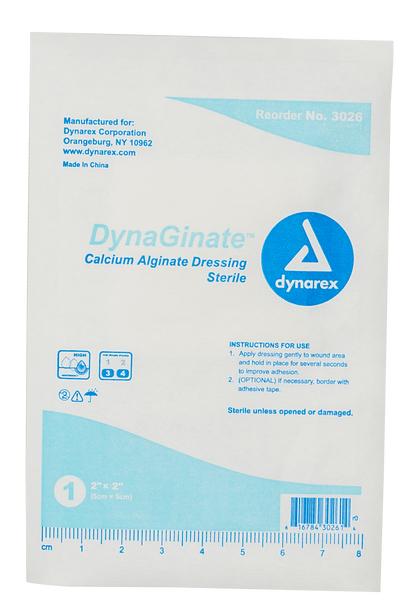 DynaGinate Calcium Alginate Dressing - 2"x2"