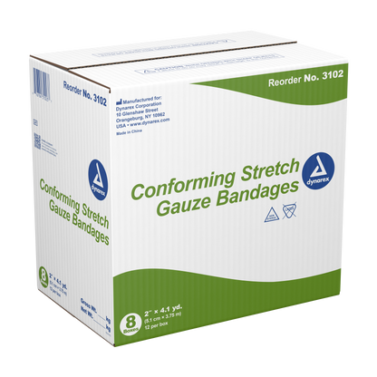 Dynarex - Stretch Gauze Bandage Roll - 2", Non-sterile