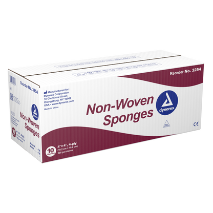 Dynarex - Non-Woven Sponge 4"x 4" 4 Ply