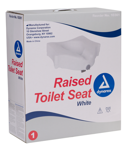 Dynarex - Raised Toilet Seat without Arms