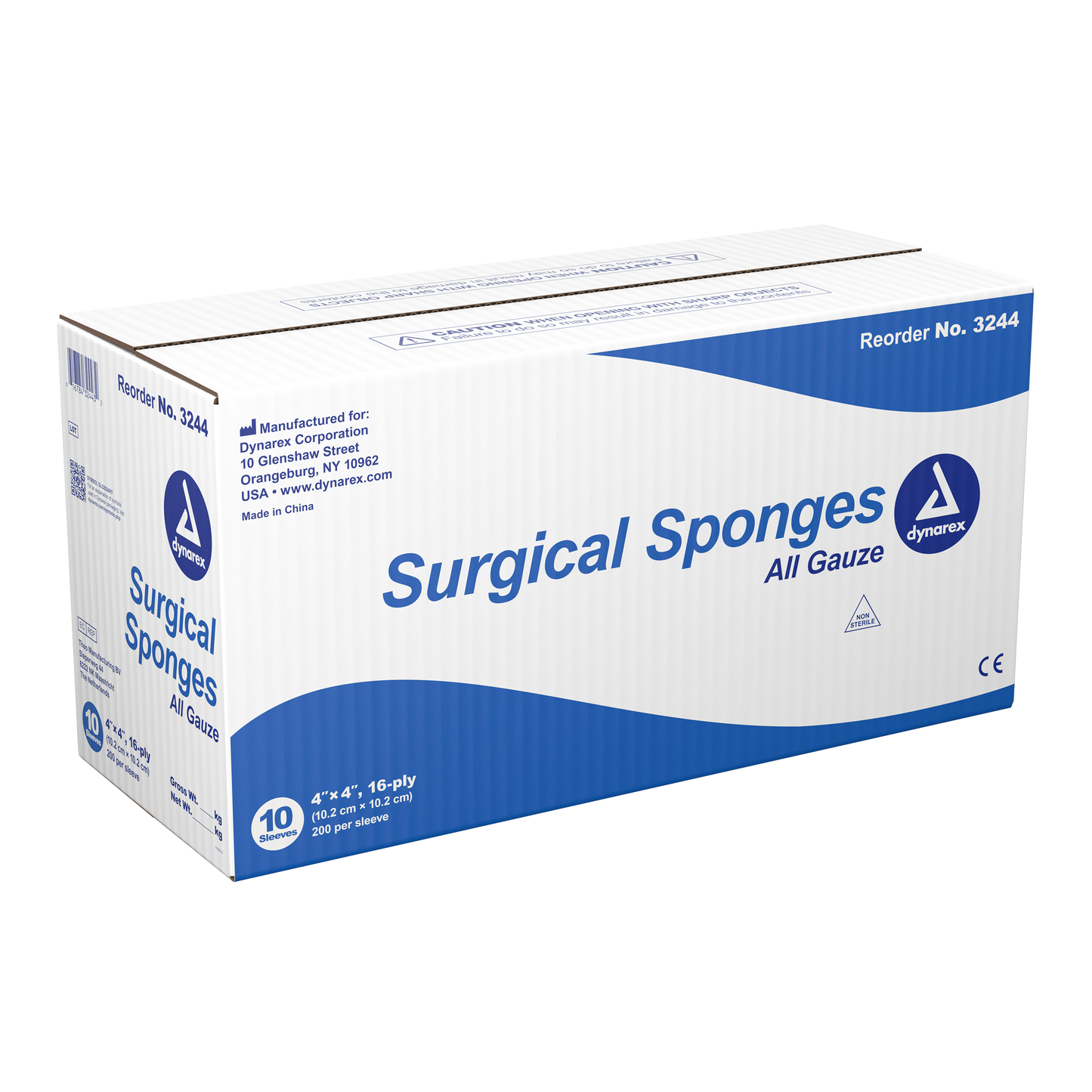 Dynarex - Surgical Gauze Sponge 4"x 4" 16 Ply