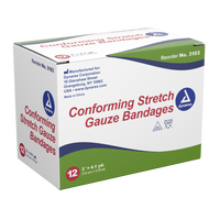 Dynarex - Stretch Gauze Bandage Roll - 3", Non-sterile