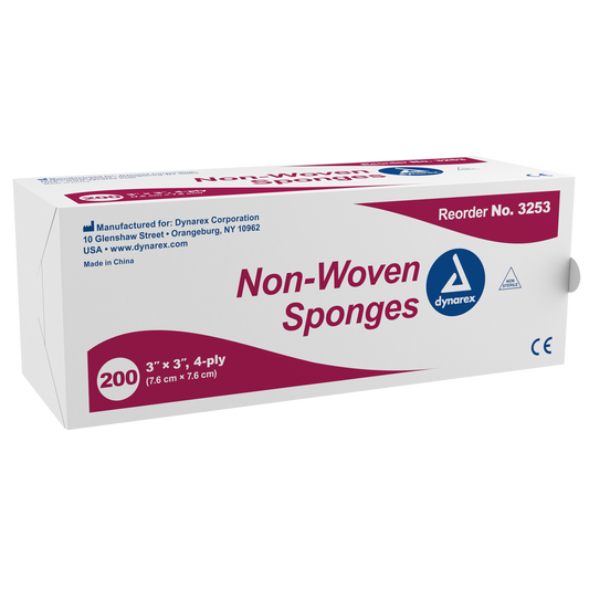 Dynarex - Non-Woven Sponge 3"x 3" 4 Ply