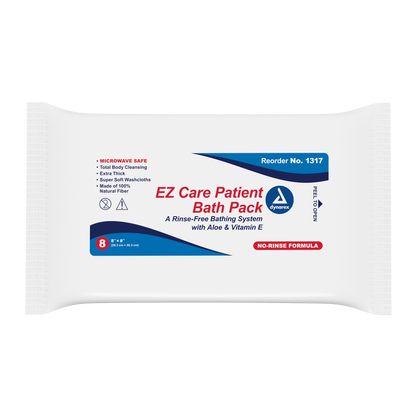 Dynarex - EZ Care Patient Bath Packs, 8" x 8"
