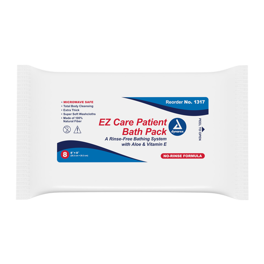 Dynarex - EZ Care Patient Bath Packs, 8" x 8"