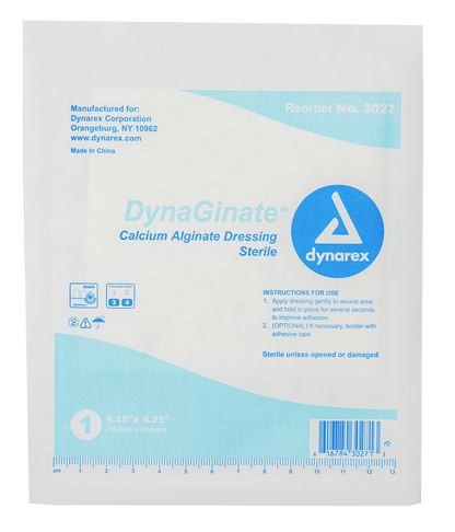 DynaGinate Calcium Alginate Dressing - 4.25″×4.25″