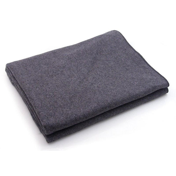 Wool Blanket, 54” x 90”, 100% Wool, Dark Gray, 10/cs